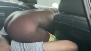 POV Fucking Thick Ebony in the Backseat