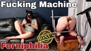 Anal Destruction Stretching my Subs Ass out with Fucking Machine while I Paint my Nails Femdom BDSM