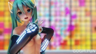 Anime Girl Dancing | Hatsune Miku Naked MMD
