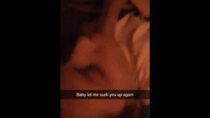 Sexy College Girl Loves Gagging on Dick while on Snapchat