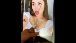 Cumtribute to Hot Teen Streamer - Jade's Sexy Face and Body