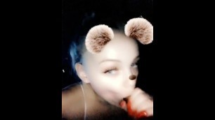 Snapchat Teen Paid to Blow Black Cock 2
