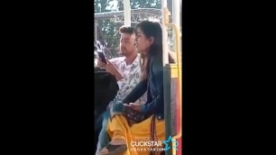 Indian Girl Caught Sucking Dick and Giving Handjob in Public