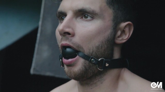 Gay Handcuffed and Gagged Guy after Male BDSM Experiment