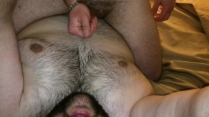 My Hot Cub Straddling me and Stroking out a Nice Big Load all over my Fur