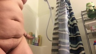 Chubby Teen Gets Ready to take a Shower