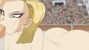 Android 18 and Trunks at the Tournament (Blowjob)