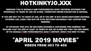APRIL 2019 News at HOTKINKYJO site extreme anal prolapse&comma; dildos & fisting