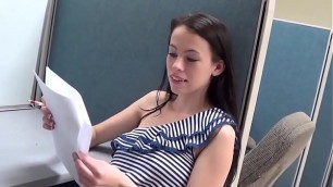 Teen Being Naughty in Public Library For More Go To - www&period;cutegirlsonline&period;com